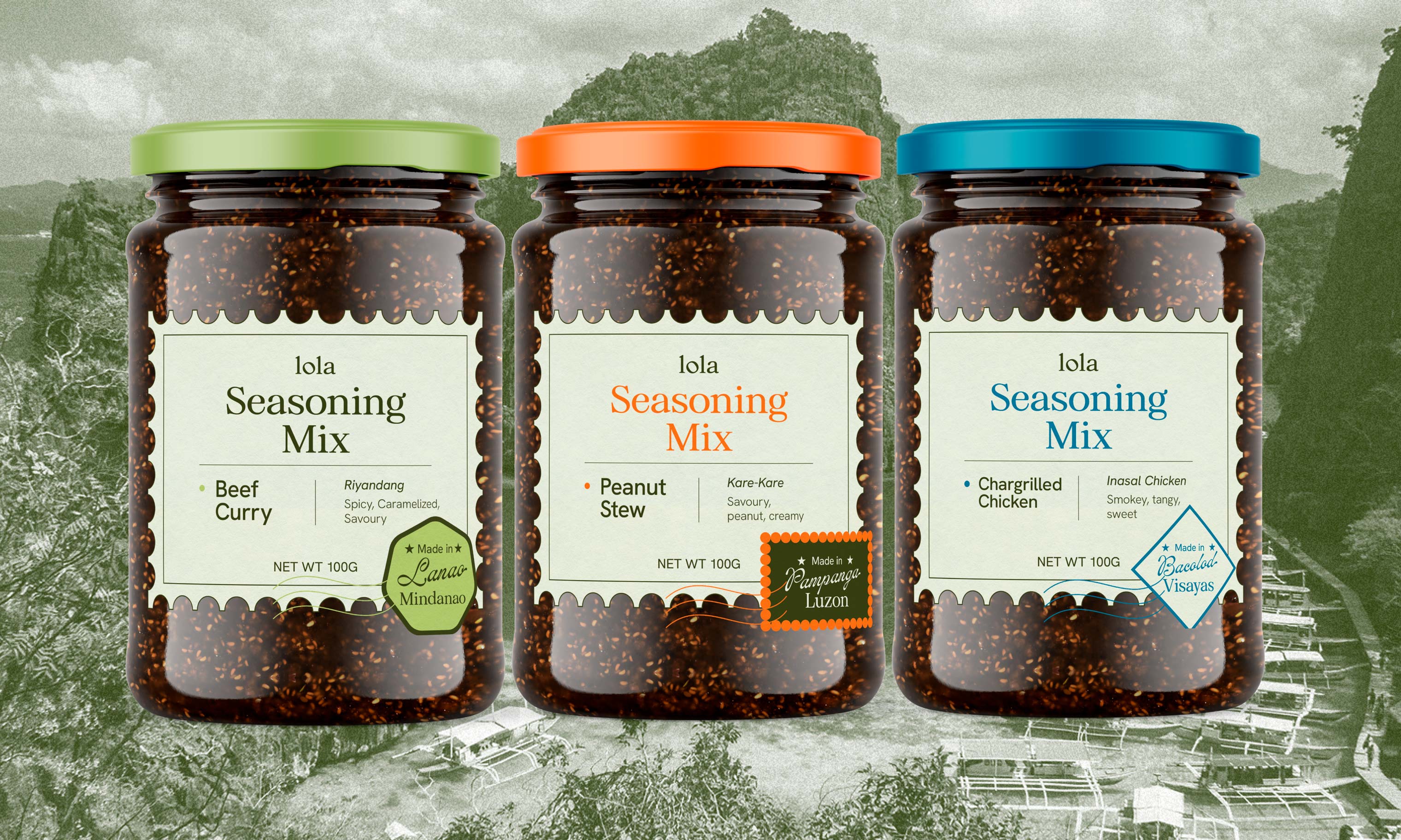 Lola Packaging Design: Seasoning Mix Overview